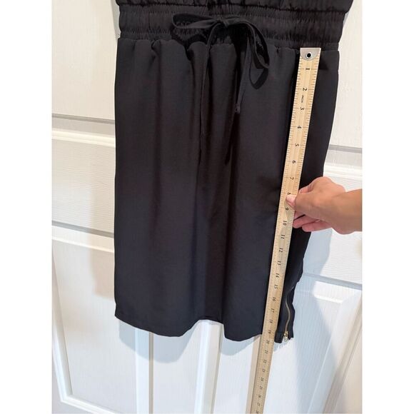 NWOT Albion Going Places Black Cap Sleeve Drawstring Waist Athletic Dress XS - Picture 10 of 16